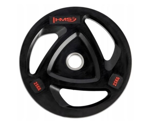 Talerz olimpijski ogumowany 25 kg HMS TOX25 - 1073277