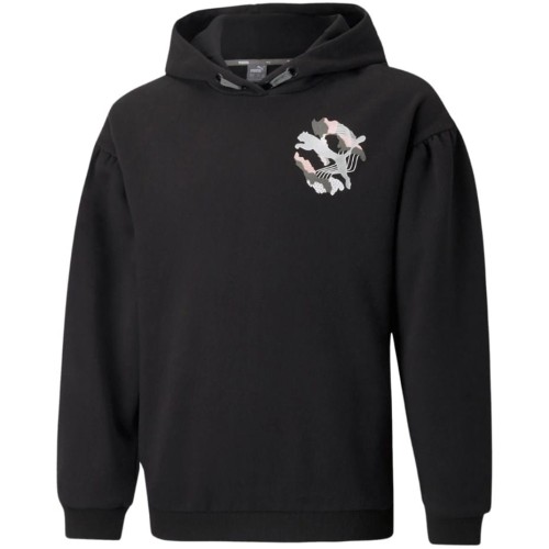 Bluza dla dzieci Puma Alpha Hoodie FL G czarna 589232 01 116cm - 2064386