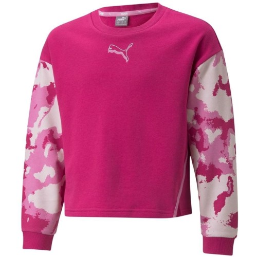 Bluza dla dzieci Puma Alpha Crew TR różowa 846941 14 176cm - 2064756