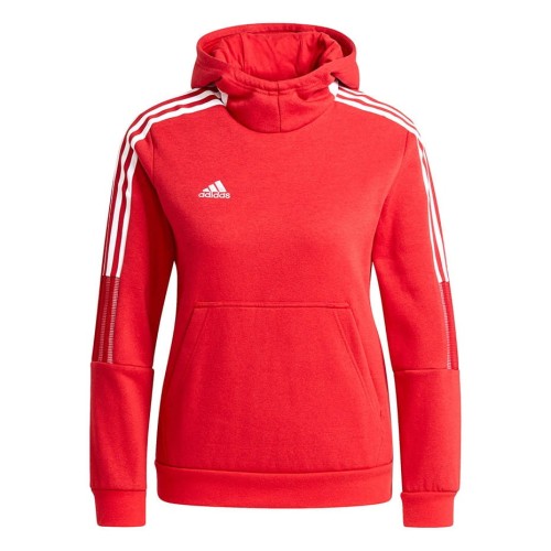 Bluza dla dzieci adidas Tiro 21 Sweat Hoody czerwona GM7338 164cm - 2075304