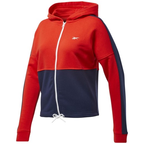 Bluza damska Reebok Te Linear Logo Ft czerwono-granatowa FT0901 M - 2064864
