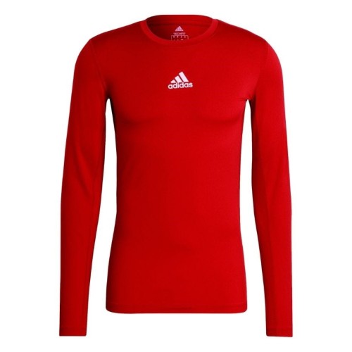 Koszulka męska adidas Compression Long Sleeve Tee czerwona  GU7336 XL - 2065250