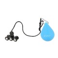 Hula Hop HMS HHW01 z obciążnikiem i wypustkami niebieski + pas BR163 czerwony w zestawie - 1695955