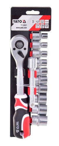 Zestaw kluczy 1/2" 12 elem. YT-38821 YATO - 1920264