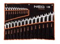 Klucze płasko-oczkowe Neo Tools 6-32 mm, zestaw 26 sztuk - 1737662