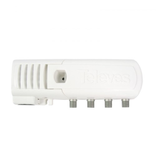 Wzmacniacz domowy ze złączami typu "F" - 3 wyjścia (2+TV): VHF/UHF – Auto LTE - 2327800