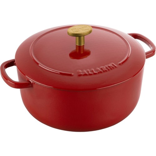 Garnek żeliwny okrągły Ballarini Bellamonte - Czerwony, 2.6 ltr - 1881782