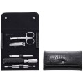 Zestaw do manicure Zwilling Classic Inox – czarne, skórzane etui, 5 elementów - Czarny - 2211038