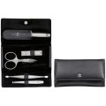 Zestaw do manicure Zwilling Twinox – skórzane etui, 5 elementów - Czarny - 2136897