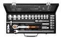 Klucze nasadowe 1/2" , zestaw 25 szt., CrV - 2194202