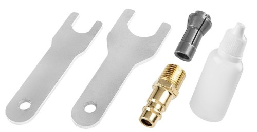 Szlifierka kątowa pneumatyczna 1/4";1/8"  -  6 mm/3mm, 20 000 rpm - 2193836