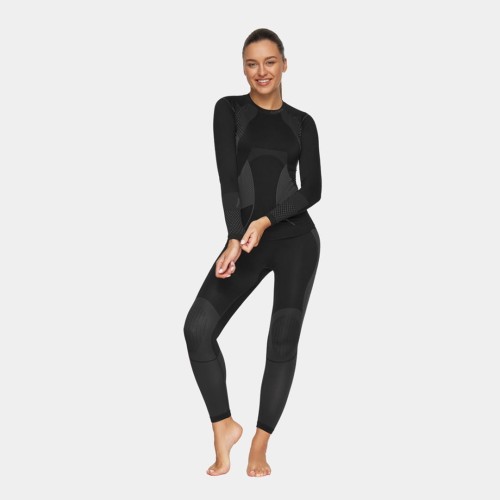 Bielizna termoaktywna damska Alpinus Active Base Layer Set czarno-szara GT43253 - 1950446
