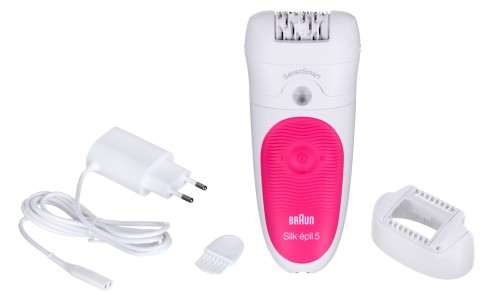 Depilator z pęsetami do ciała Braun Silk-épil SensoSmart 5-500 (kolor biały) - 2104047