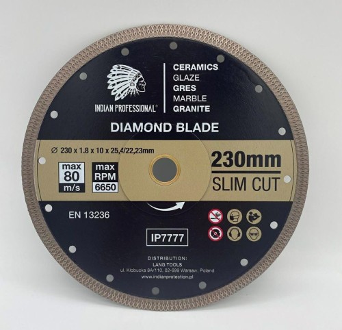 TARCZA DIAMENTOWA 230mm SLIM CUT  INDIAN PROFESSIONAL - 2235878