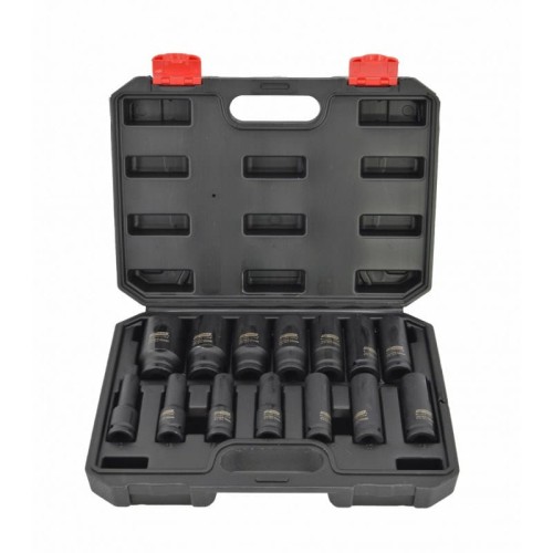 AWTOOLS ZESTAW NASADEK UDAROWYCH 1/2" 14cz. BLACK LINE - 1976862