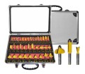 AWTOOLS FREZY DO DREWNA, KOMPLET 35 elem. TRZPIEŃ 8mm - 2152052