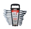 AWTOOLS KLUCZE PŁASKO-OCZKOWE Z GRZECHOTKĄ KOMPLET 12 szt. 8-19 mm - 1976859