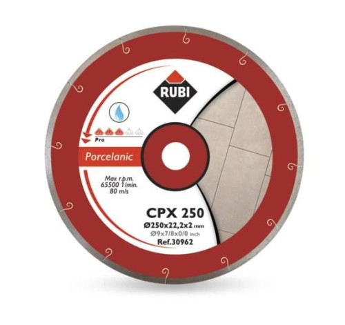 RUBI TARCZA DIAMENTOWA CPX 200 x 25,4mm PRO, DO GRESU PORCELANOWEGO - 1976667
