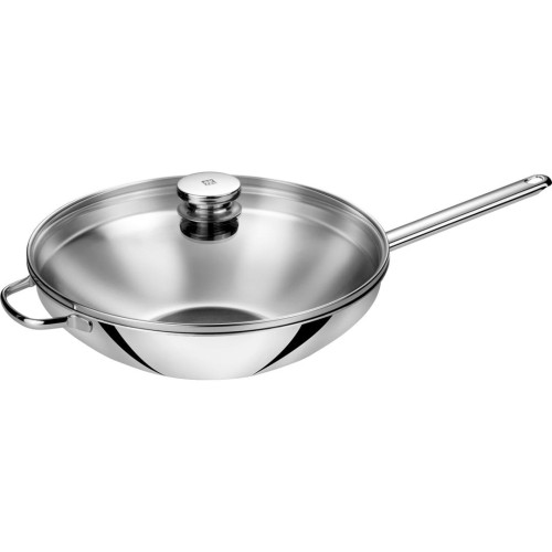 Wok z 2 uchwytami z pokrywką Zwilling Plus - 32 cm - 1941057