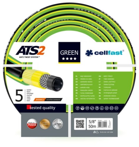 CELLFAST WĄŻ OGRODOWY GREEN ATS2 ROZMIAR: 5/8" DŁUGOŚĆ: 50m - 1949438