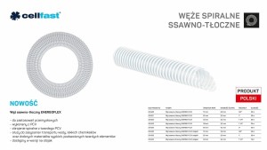 CELLFAST WĄŻ SSAWNO-TŁOCZNY DO POMP 19mm x 25mb BEZBARWNY ENERGO-FLEX NA STOJAK /NA STOJAK