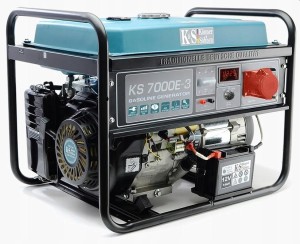 Könner & Söhnen KS 7000E-3 agregat prądotwórczy 5000 W 25 l Benzynowy Czarny, Morski