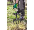 Widły do kopania 4 zęby trzonek drewniany , uchwyt z tworzywa - 2317149