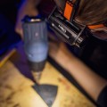 Latarka czołowa akumulatorowa USB 1000 lm czerwony/niebieski CREE LED + LED - 2194538