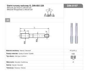 GWINTOWNIK G  1/2" NGRA/2 DIN-5157 HSS