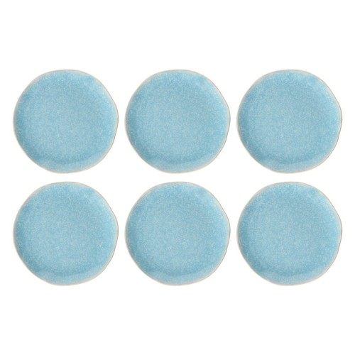 ROSE&TULIPANI CONCERTO FUSE AZZURRO Zestaw 6 talerzy do sałatek 22 cm - 2085144
