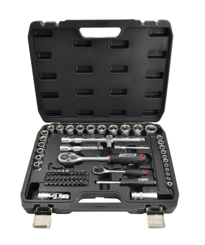 AWTOOLS ZESTAW KLUCZY   72el  1/2" / 1/4" BLACK LINE - 2154156