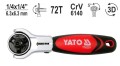 YATO GRZECHOTKA Z OBRTOWĄ GŁOWICĄ 1/4" 2W1 - 2154333