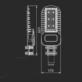 Oprawa Uliczna LED V-TAC SAMSUNG CHIP 100W Soczewki 110st 135Lm/W VT-104ST 4000K 13500lm 5 Lat Gwarancji - 2094115