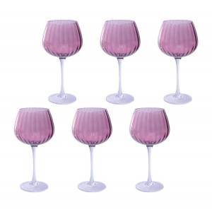 ROSE&TULIPANI PRISMIA Zestaw 6 kieliszków 460 ml (różowy)