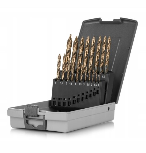 kpl. wierteł hss co step-tec 19szt 1-10x0,5mm - 2316821