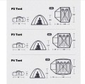 Naturehike namiot P-series 3 UV NH18Z033-P-Forest zielony - 2312680