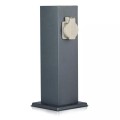 Słupek ogrodowy V-TAC VT-1155-1 30cm 2x gniazdka elektryczne 2x 16A 3600W IP44 (SKU 8820) Szary - 2262256