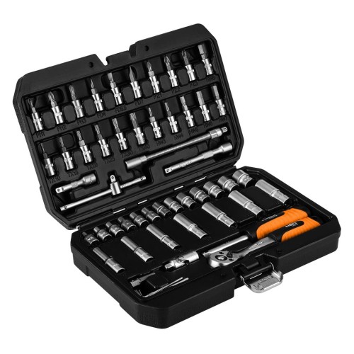 Zestaw kluczy 55 elementów 1/4", satynowy - 2317216