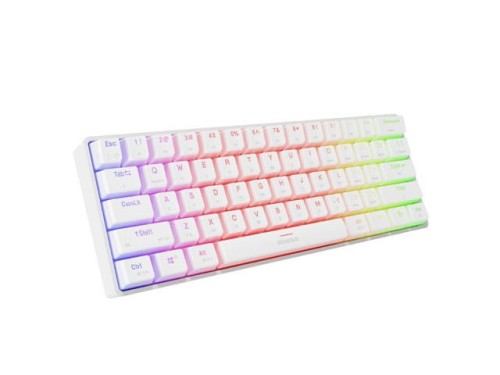 KLAWIATURA DLA GRACZY GENESIS THOR 660 G2 US WHITE BEZPRZEWODOWA RGB MECHANICZNA GATERON RED - 2311939