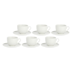 LA PORCELLANA BIANCA CORTE Zestaw 6 filiżanek do kawy ze spodkiem 80ml