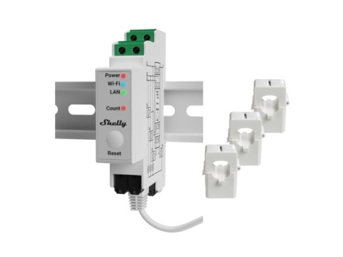 Shelly 3EM 3-fazowy miernik zużycia energii elektrycznej WIFI - 2329927