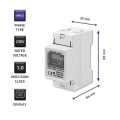 QOLTEC LICZNIK ZUŻYCIA ENERGII JEDNOFAZOWY NA SZYNĘ DIN | 230V | LCD | 2P - 1531541