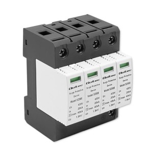 Ogranicznik przepięć Qoltec ochronnik AC | 4P | 420V | T2 | C