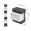 Qoltec Ogranicznik ochronnik przepięć AC | 4P | 420V | T2 | C - 2112833