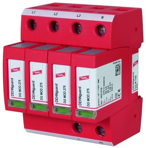 Ogranicznik przepięć DEHN DEHNguard M TNS 275, 4-biegunowy do sieci 230 V AC - 2051343