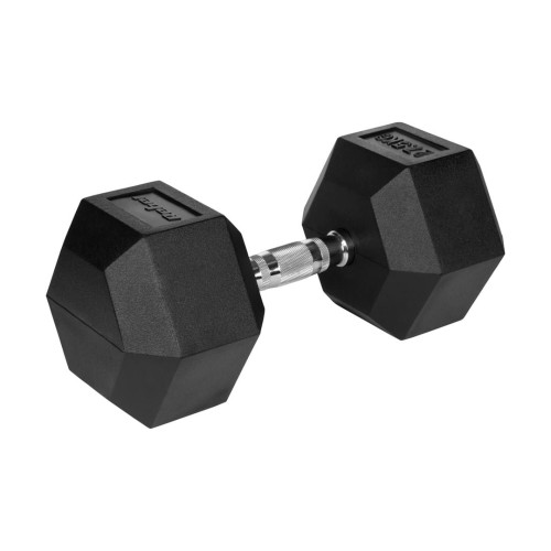 Hantel żeliwny gumowany HEX 27,5 kg REBEL ACTIVE - 2254033