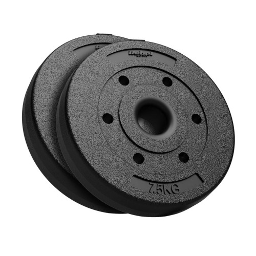 Zestaw obciążeń bitumicznych 2x7.5kg, otwór 51mm - do sztang olimpijskich, REBEL ACTIVE - 2254095