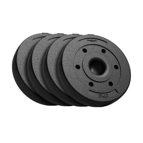 Zestaw obciążeń bitumicznych 4x5kg, otwór 51mm - do sztang olimpijskich, REBEL ACTIVE - 2254098
