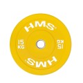 Talerz olimpijski Bumper 15 kg Żółty HMS CBR15 - 2263384