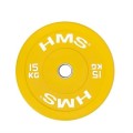 Talerz olimpijski Bumper 15 kg Żółty HMS CBR15 - 1073338